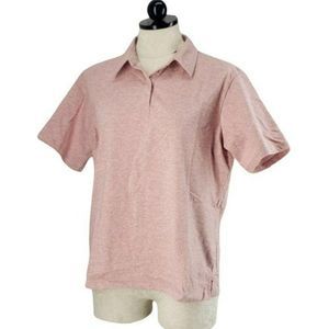 Rivers‎ End Solar Shield pink heather polo Shirt